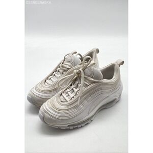 Kids Nike White Air Max 97 Triple White Wolf Gray - Size 4